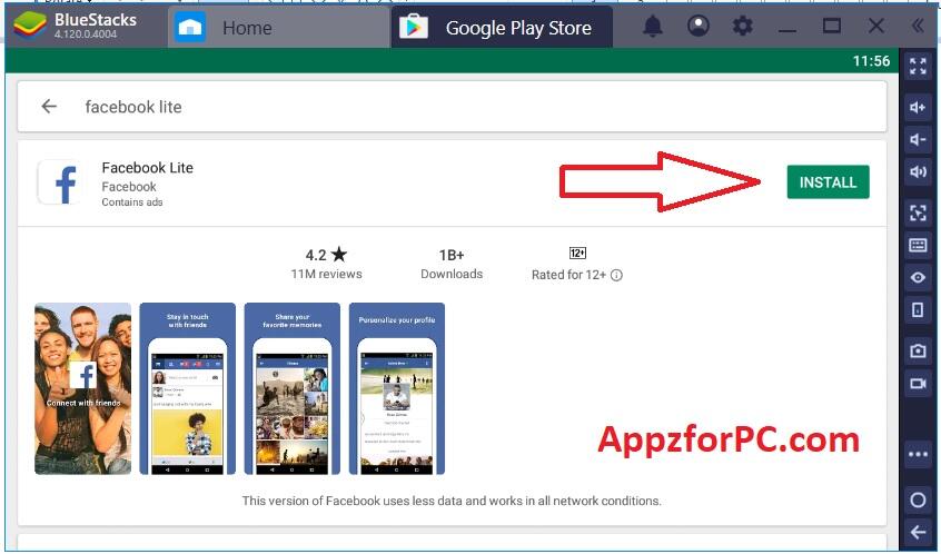 facebook lite download free install