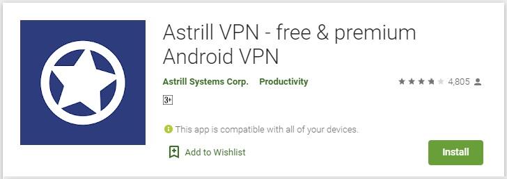 free vpn like astrill not working