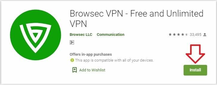 download the new Browsec VPN 3.80.3