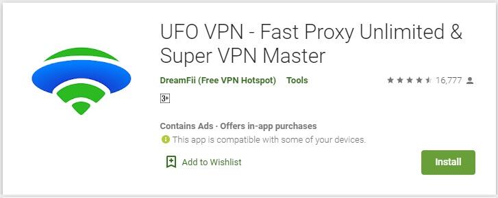 free premium ufo vpn account