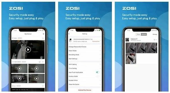 zosi smart app and zosi view app