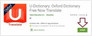 download u dictionary free for laptop