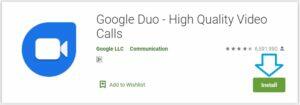 google duo download for pc