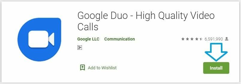 google duo pc app download