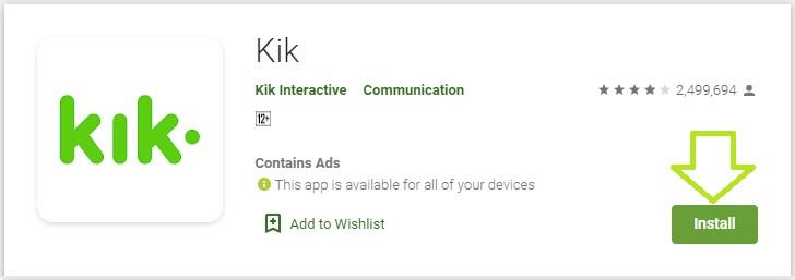 install kik messenger