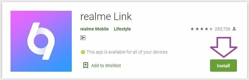 realme link app download for pc