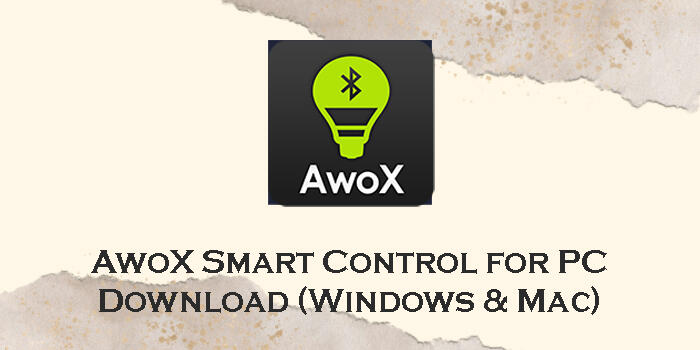 Awox smart control как настроить