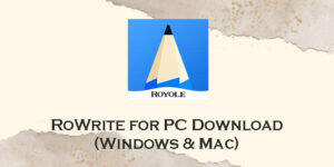 rowrite for pc