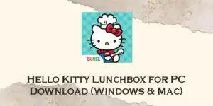 hello kitty lunchbox for pc