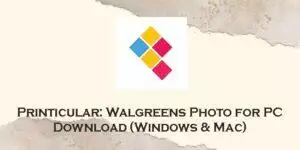 printicular walgreens photo for pc