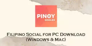 filipino social for pc