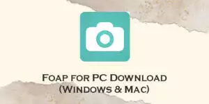 foap for pc