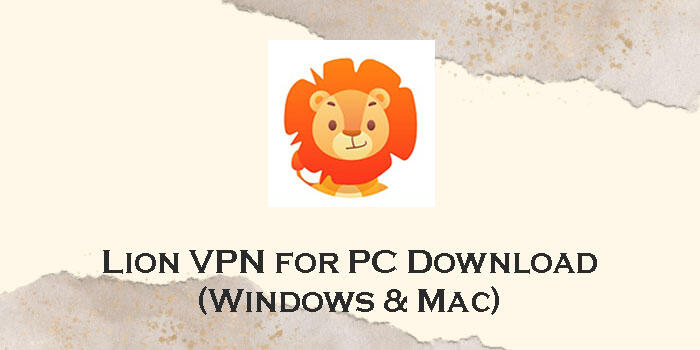 free vpn download for mac lion