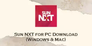 sun nxt for pc
