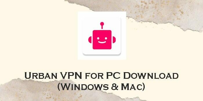 urban vpn mac download