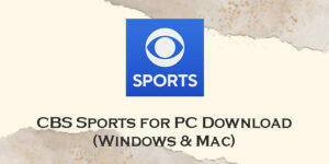 cbs sports for pc