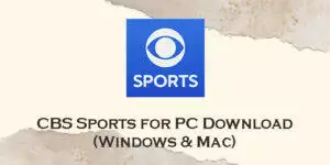 cbs sports for pc