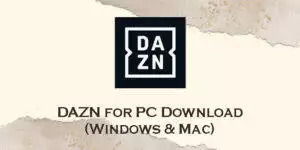 dazn for pc