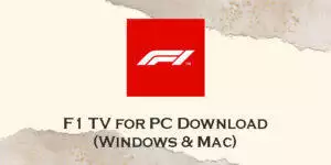 f1 tv for pc