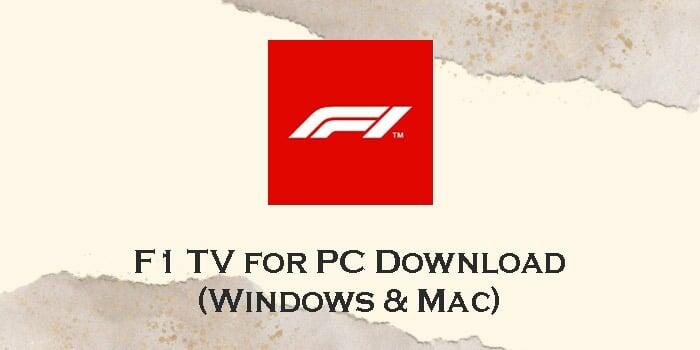 f1 tv download mac