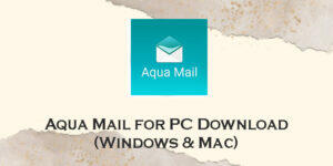 aqua mail for pc