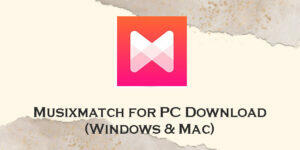 musixmatch for pc
