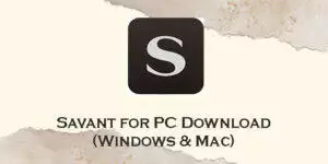 savant for pc