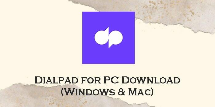dialpad download for mac