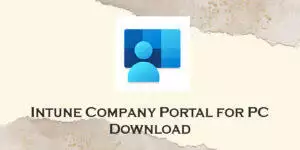 intune company portal for pc