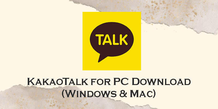 download kakao for pc