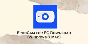 Epoccam best sale windows 10