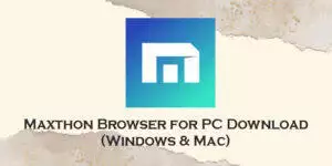 maxthon browser for pc