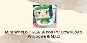 mini world creata for pc