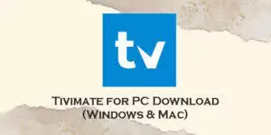 tivimate for pc