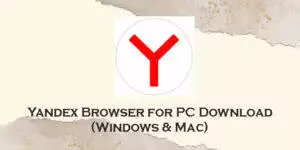yandex browser for pc