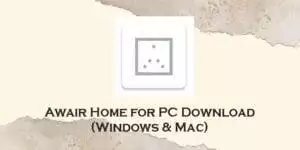 awair home for pc