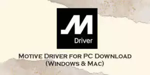 motive driver for pc