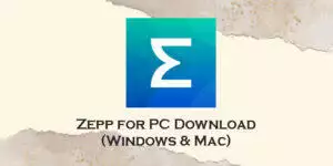 zepp for pc
