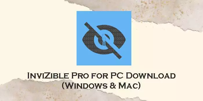 invizible pro for pc