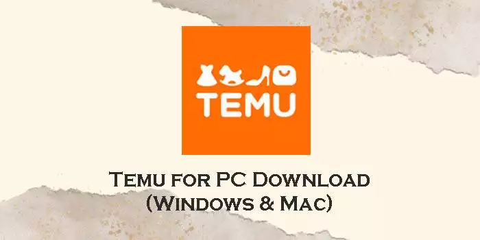 temu for pc