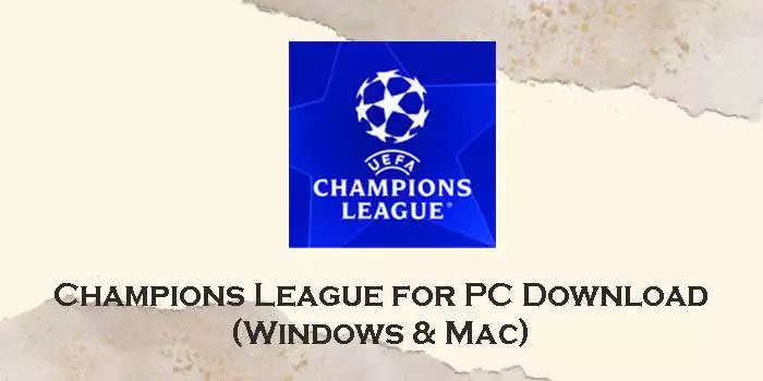 champions league for pc