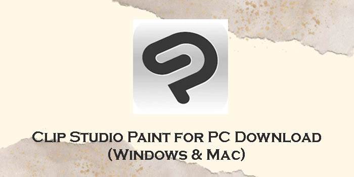 Download Clip Studio Paint For Pc (windows 11 10 8 & Mac) - Appzforpc.com