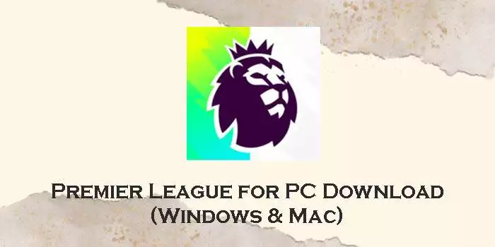 premier league for pc