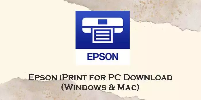 epson iprint for pc