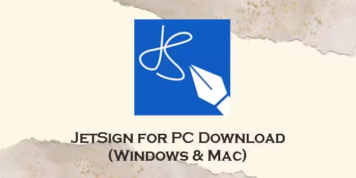 jetsign for pc