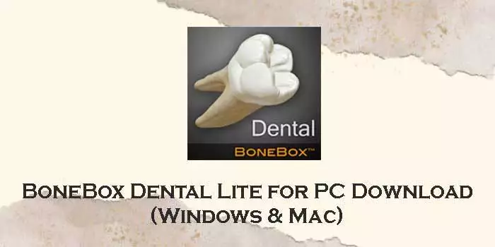 bonebox dental lite for pc