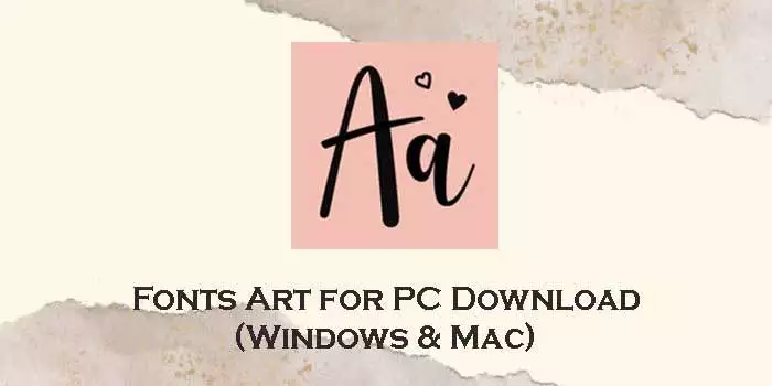 fonts art for pc