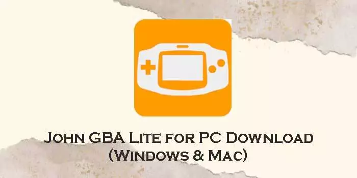 john gba lite for pc