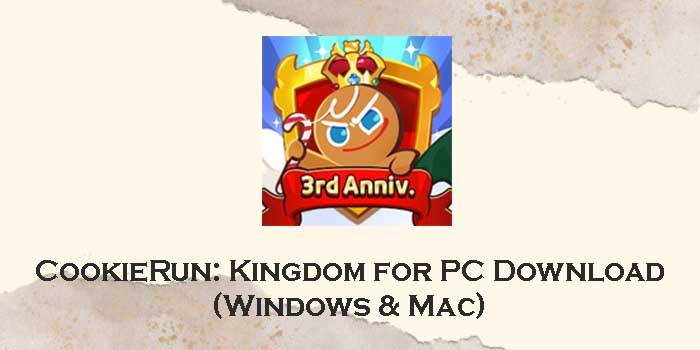 cookierun: kingdom for pc
