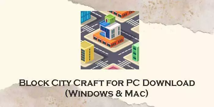 block city craft for pc